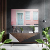 Door Brushed Aluminium Dibond Wall Art.